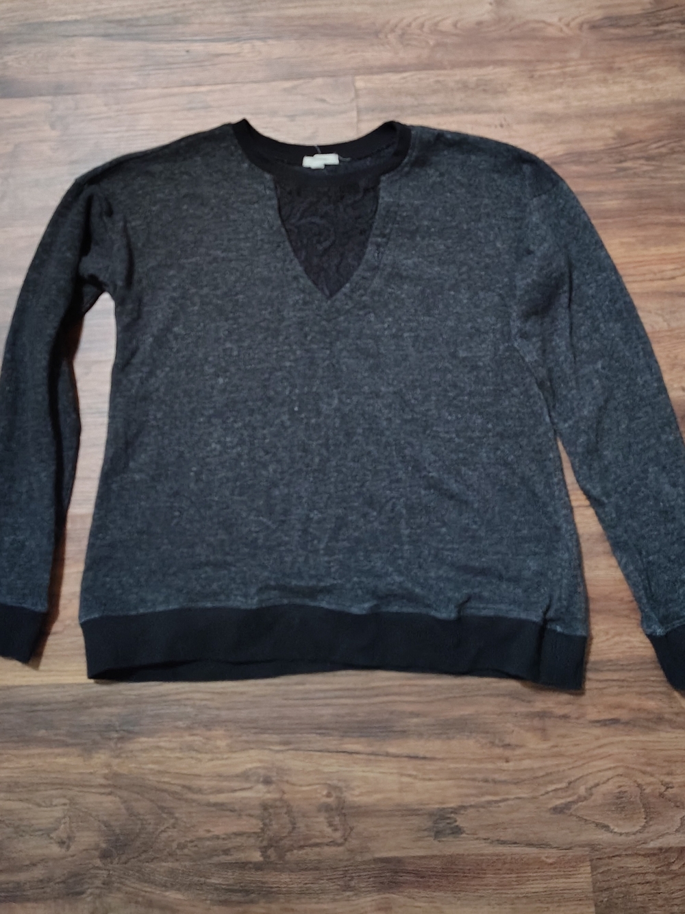Maurices Women's Charcoal Gray Pullover Sweatshirt